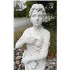 Image 2 : Classical Maiden of Spring / Flora with Flower Basket Garden Statue Sculpture (Approx. 54in H)