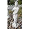 Image 4 : Classical Maiden of Spring / Flora with Flower Basket Garden Statue Sculpture (Approx. 54in H)