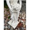 Image 4 : Classical Draped Maiden Holding Garment Garden Statue Sculpture (Approx. 54in H)