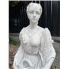 Image 2 : Maiden of Summer / Ceres with Wheat Sheaf and Sickle Garden Statue Sculpture (Approx. 54in H)