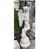 Image 5 : Classical Winged Angel with Flower Basket Garden Statue Sculpture (Approx. 75in H)
