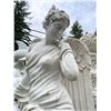 Image 3 : Classical Semi-Nude Wind Maiden / Nymph on Ornate Pedestal Garden Statue Sculpture (Approx. 74in H)