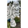 Image 5 : Classical Semi-Nude Wind Maiden / Nymph on Ornate Pedestal Garden Statue Sculpture (Approx. 74in H)