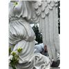 Image 3 : Classical Winged Angel Floral Crown Garden Statue Sculpture (Approx. 74in H
