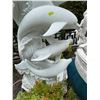 Image 3 : White Marble Pod of Leaping Dolphins Water Fountain Garden Statue Sculpture (Approx. 87in H)