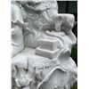 Image 5 : White Marble Guanyin / Guan Yin Deity Seated on Dragon and Waves Garden Statue Sculpture (Approx. 68
