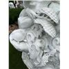 Image 6 : White Marble Guanyin / Guan Yin Deity Seated on Dragon and Waves Garden Statue Sculpture (Approx. 68