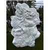 Image 8 : White Marble Guanyin / Guan Yin Deity Seated on Dragon and Waves Garden Statue Sculpture (Approx. 68
