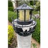 Image 4 : Solar Powered Lighthouse Garden Statue Sculpture (Approx. 49in H)