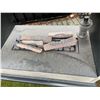 Image 3 : Modern Outdoor Propane Fireplace Console with Ceramic Logs and Mantle Top (Approx. 62x30x46.5)
