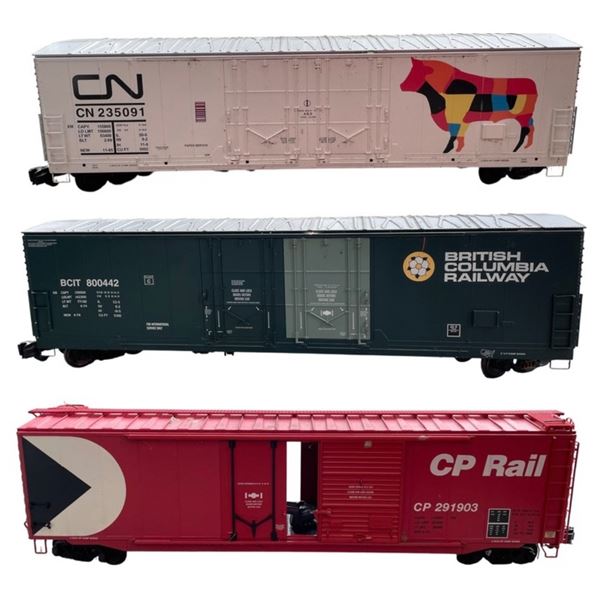 Scale Model Train Cars: Trains CN Wedge Snow Plow #23742 & LGB 2nd Class Passenger Coach