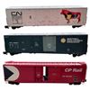 Image 1 : Scale Model Train Cars: Trains CN Wedge Snow Plow #23742 & LGB 2nd Class Passenger Coach