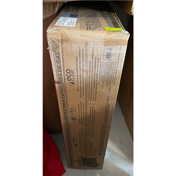 BNIB Bond Eco Flame Outdoor Gas Fire Pit Table with Lava Rocks in Box