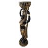 Image 3 : Egyptian Style Decor Women Holding Up Bowl (Approx. 53in H)