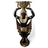 Image 1 : Egyptian Style Decor Man Holding Up Bowl (Approx. 53in H)