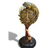 Image 1 : Surrealist Iguana on Tree Canopy Figural Floor Sculpture (Approx. 79in H)