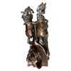 Image 4 : Bronze-Finish Roman Gladiator Driving Two-Horse Chariot Figural Table Sculpture