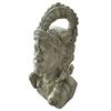 Image 2 : Hand-Carved Soapstone Indigenous Warrior Bust Sculpture