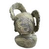 Image 4 : Hand-Carved Soapstone Indigenous Warrior Bust Sculpture