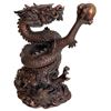 Image 2 : 3 Bronze-Finish Mythological Statues (Lakshmi, Archer & Dragon)