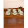 Image 1 : vintage green glass demitasse cup and saucer set