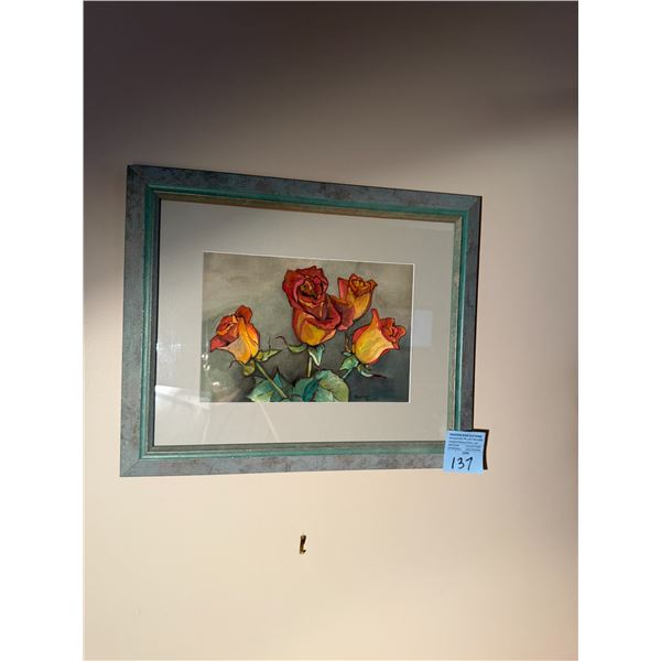 ROXANA BAUER watercolor 16" x 13 1/2"