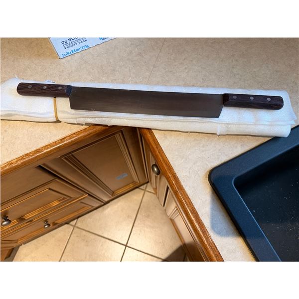 Large chopping knife, 22 inches long