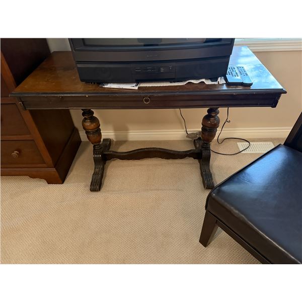 Antique expandable table 48 inches long by 22 inches wide