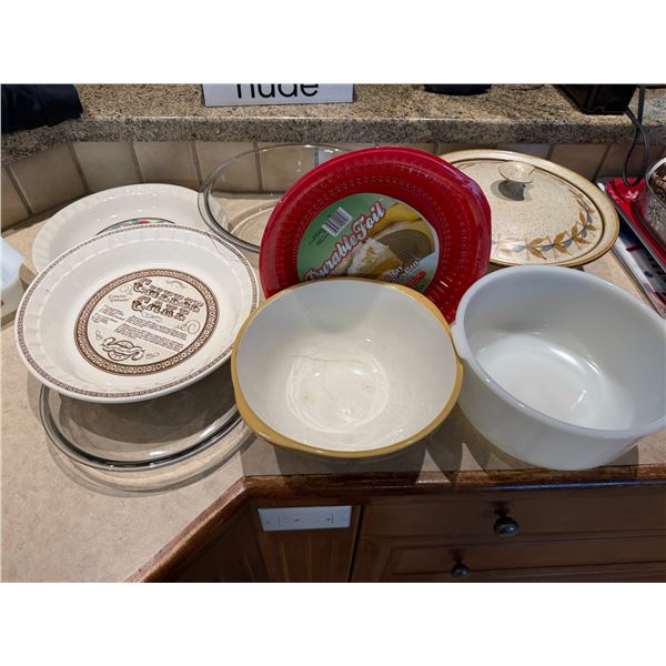 Baking dishes and pottery dish