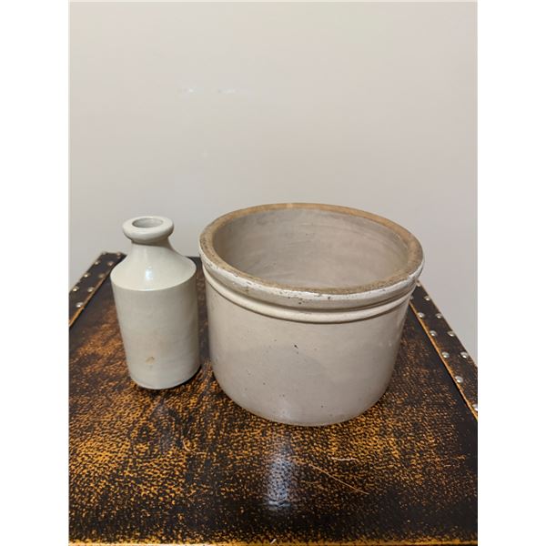 Pottery, crock, and jug