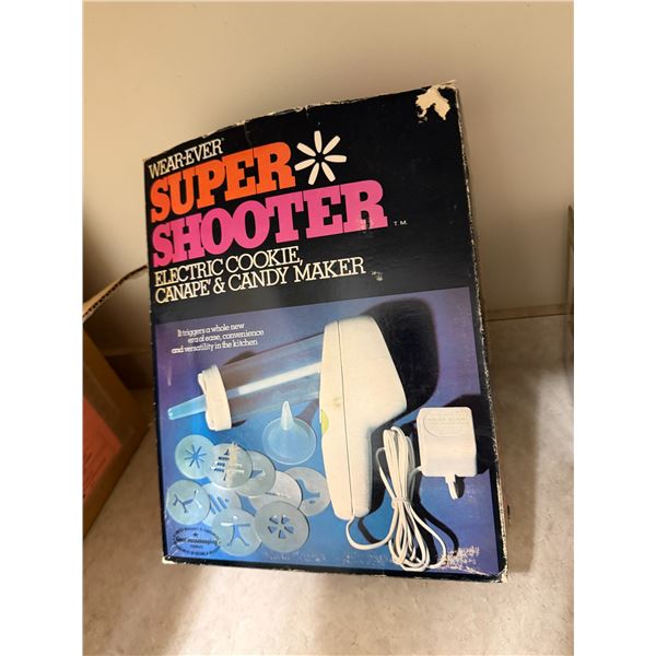 Super shooter, Electric, Cookie, and candy make