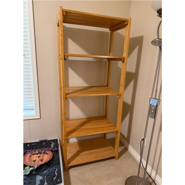 Wood shelf 29" x 18" x 71" tall