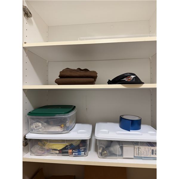 Lightbulbs, batteries, and other miscellaneous items