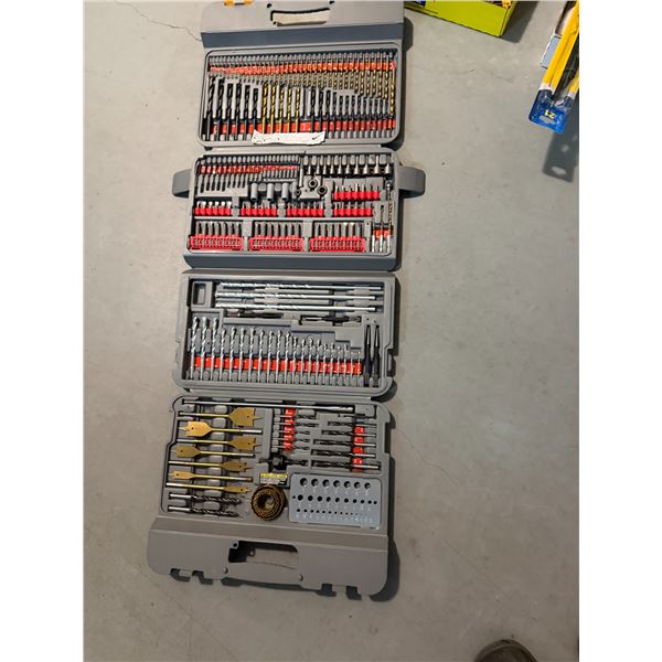 Drill, bits, spades, etc.