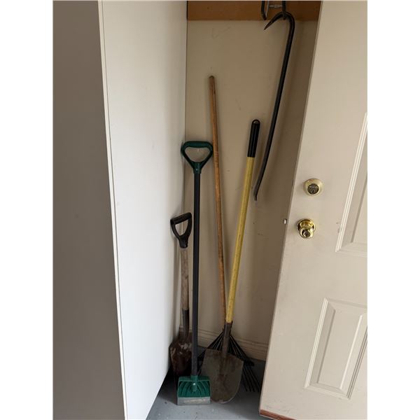 Gardening tools and prybar