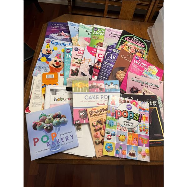 Baking and cake and candy making books