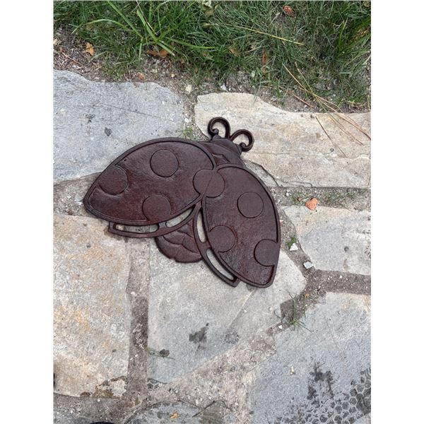 Cast iron ladybug, decor