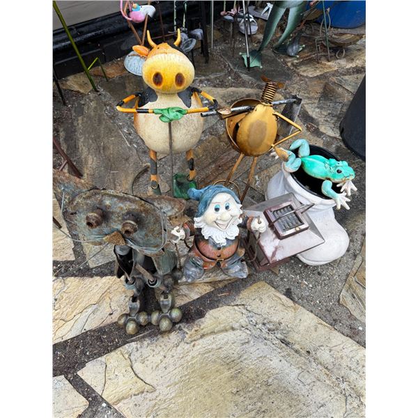 Gardening, figurines and gnomes, etc.