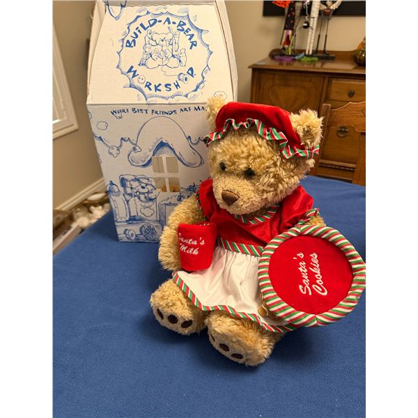Build a bear Santa's milk and cookie bear