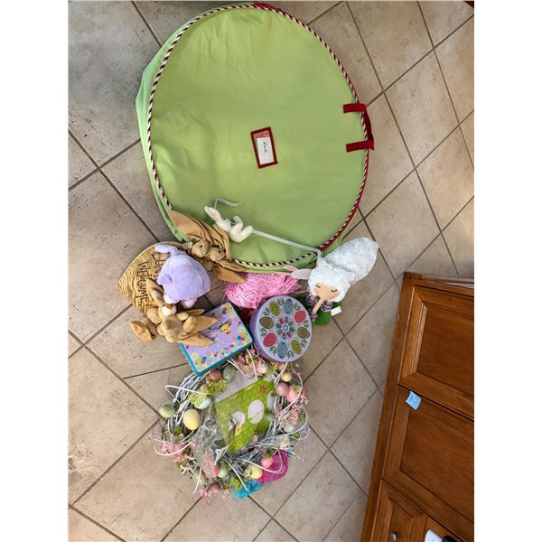 Easter decor with bag