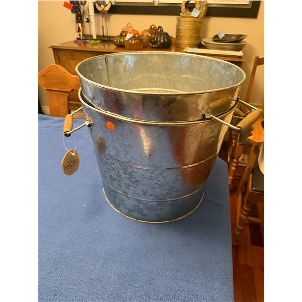 15 inch galvanized pots ART Knapp