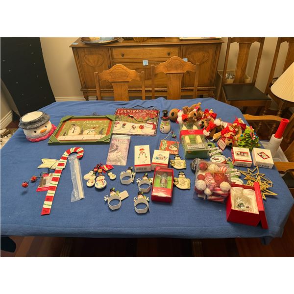 Hallmark pier, one and other Christmas decor