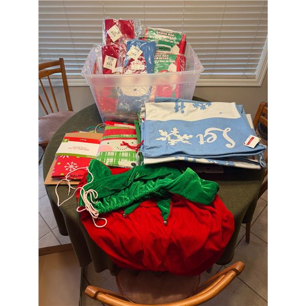 Christmas sacks and bags