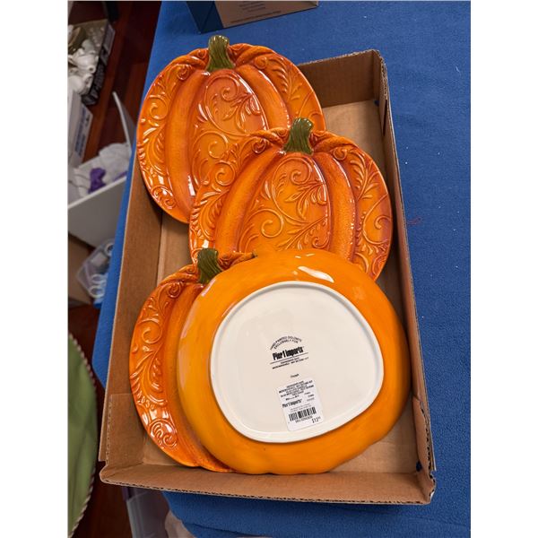 Pier, one imports, pumpkin plate plates