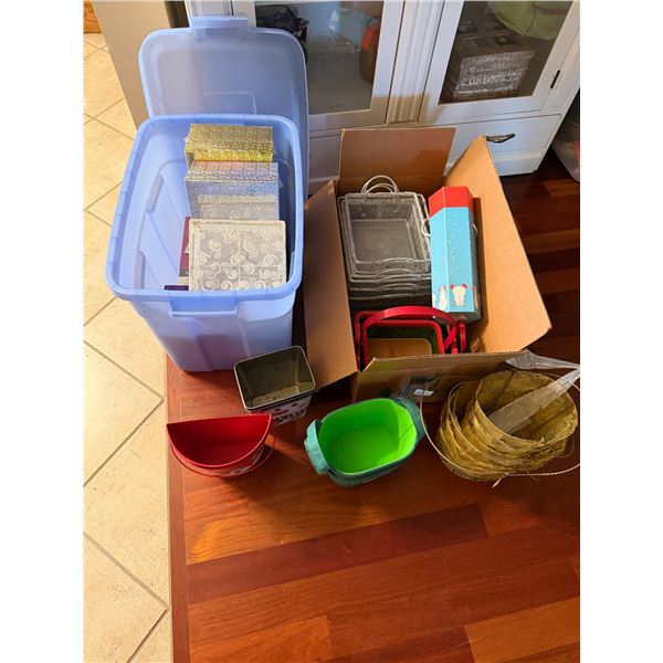 Baskets and boxes