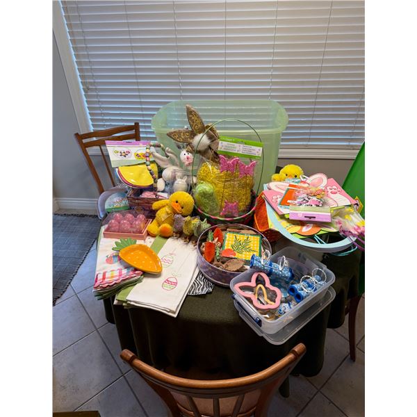 Easter decor and cookie cutters