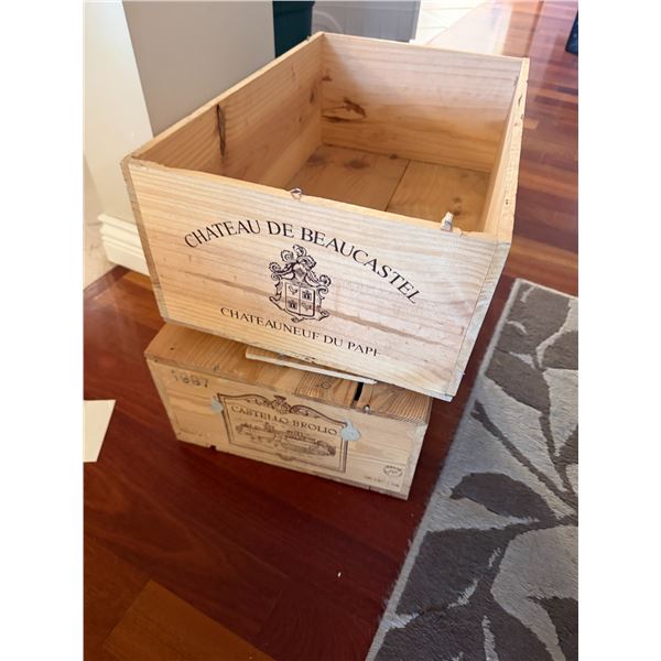 Wood crates