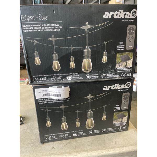 2 BOXES ARTIKA SOLAR STRING LIGHTS
