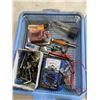 Image 2 : TRAY OF HARDENED PADLOCKS, AND TRAY OF ASSORTED ROUTER BITS, TESTER ETC