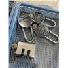 Image 3 : TRAY OF HARDENED PADLOCKS, AND TRAY OF ASSORTED ROUTER BITS, TESTER ETC
